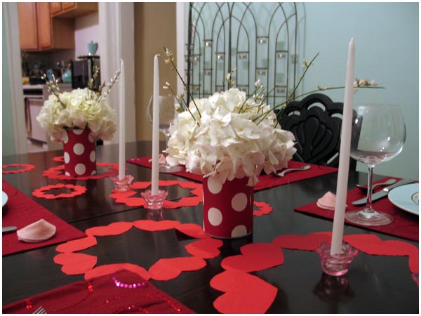 valentine day table decorations